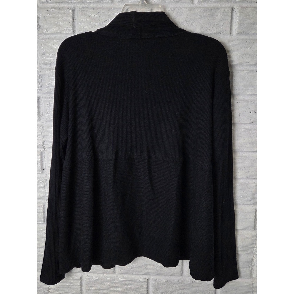 MICHAEL STARS open front cardigan Women's Medium lightweight sweater black NWT - Picture 4 of 7
